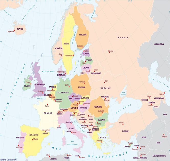 carte europe